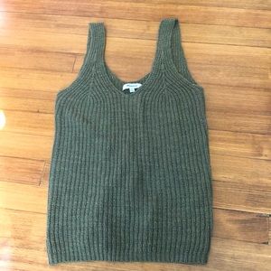 Madewell Monterey sweater tank, sage, XS, like new